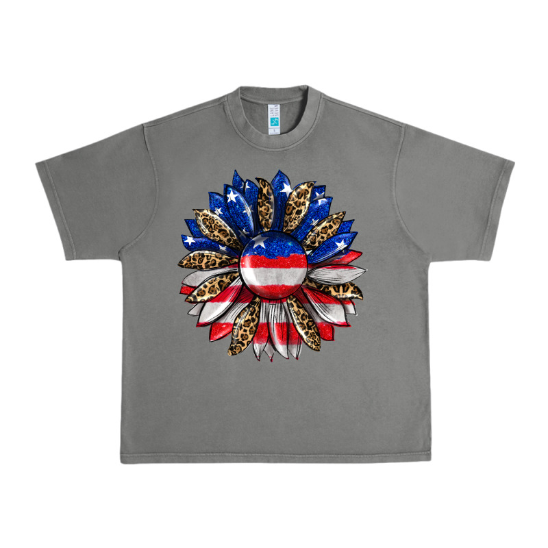 American Flag Leopard Urban Heavy Tee by RanaPortraitStore | Teevron