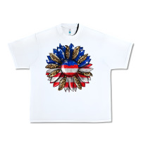 White american flag leopard Urban Heavy Tee - RanaPortraitStore