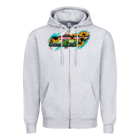 Heather Grey Tennessee Map Sunflower Cactus Serape Zipper Hoodie - RanaPortraitStore
