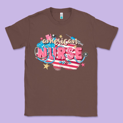 American Nurse Classic Tee Designed By Fadigitalartstudio