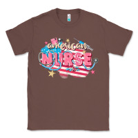 Chestnut American Nurse Classic Tee - FaDigitalArtStudio