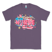 Lavender American Nurse Classic Tee - FaDigitalArtStudio