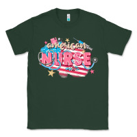 Sports Green American Nurse Classic Tee - FaDigitalArtStudio