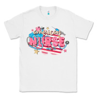 White American Nurse Classic Tee - FaDigitalArtStudio