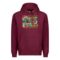 Burgundy god is love cross Premium Hoodie - BarkalooDesign