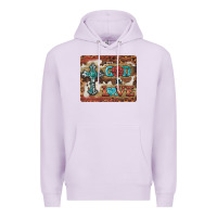 Lilac god is love cross Premium Hoodie - BarkalooDesign