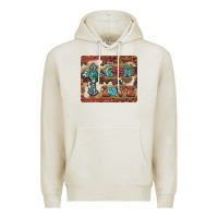 Oatmeal Heather god is love cross Premium Hoodie - BarkalooDesign