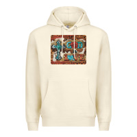 Sandshell god is love cross Premium Hoodie - BarkalooDesign
