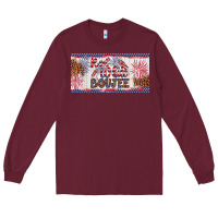 Burgundy red white boujee Long Sleeve Tee - Artiststas