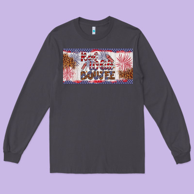 Red White Boujee Long Sleeve Tee Designed By Artiststas