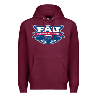 Burgundy us, owls, fau Premium Hoodie - DesigneFamous