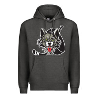 Charcoal Heather chicago wolves Premium Hoodie - DesigneFamous