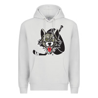 Dove Grey chicago wolves Premium Hoodie - DesigneFamous