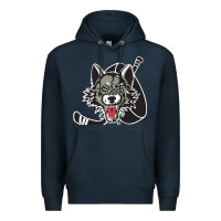 Navy chicago wolves Premium Hoodie - DesigneFamous