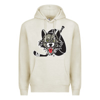 Oatmeal Heather chicago wolves Premium Hoodie - DesigneFamous