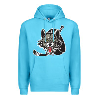 Ocean Blue chicago wolves Premium Hoodie - DesigneFamous