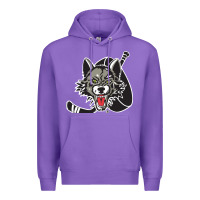 Purple chicago wolves Premium Hoodie - DesigneFamous