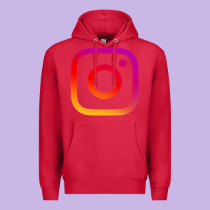 Instagram Premium Hoodie Designed By Designefamous