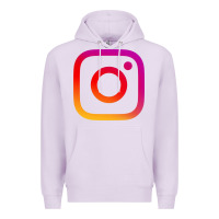 Lilac instagram Premium Hoodie - DesigneFamous