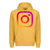Mustard instagram Premium Hoodie - DesigneFamous