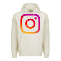 Oatmeal Heather instagram Premium Hoodie - DesigneFamous