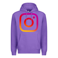 Purple instagram Premium Hoodie - DesigneFamous