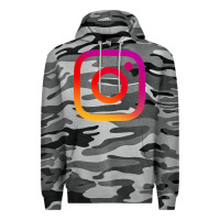 Slate Camo instagram Premium Hoodie - DesigneFamous