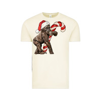 Vintage Arctic Christmas Candy Cane Baby Gorilla Vintage Tee - LillyAllenDesigns