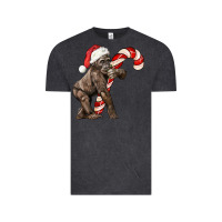 Vintage Black Christmas Candy Cane Baby Gorilla Vintage Tee - LillyAllenDesigns