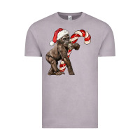 Vintage Zinc Christmas Candy Cane Baby Gorilla Vintage Tee - LillyAllenDesigns