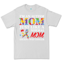 Dove Grey LIL Autism Mom Premium Tee - CowhideDigitalArt