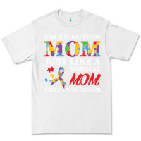 White LIL Autism Mom Premium Tee - CowhideDigitalArt