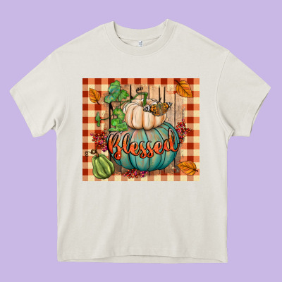 Blessed Tumbler Heavy Core Tee Designed By Bundleandbundleshop