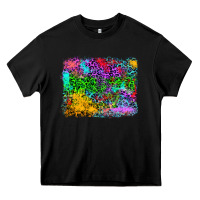 Black colorful leopard background Heavy Core Tee - RanaPortraitStore