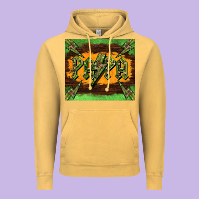 Papa  Lightning Camouflage Vintage Hoodie Designed By Barkaloodesign