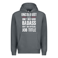Rock oncologist because badass isn't a job title cool gift Premium Hoodie - DesigneFamous