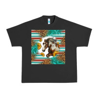 Pigment Black western mustang horse Urban Heavy Tee - LillyAllenDesigns