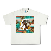 Pistachio western mustang horse Urban Heavy Tee - LillyAllenDesigns