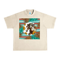Sandshell western mustang horse Urban Heavy Tee - LillyAllenDesigns