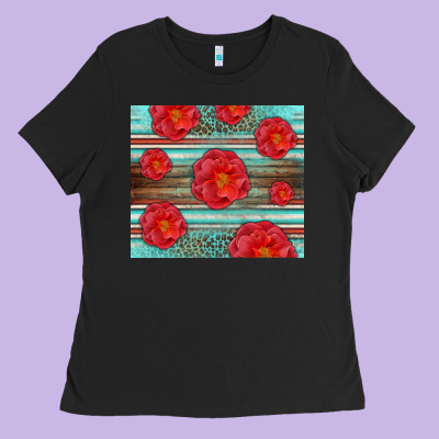 Western Roses Ladies Tee Designed By Lillyallendesigns