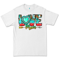 White Love Mom Premium Tee - CowhideDigitalArt