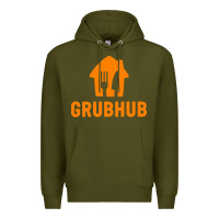 Army Green Grubhub t-shirt Premium Hoodie - DesigneFamous