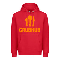 Red Grubhub t-shirt Premium Hoodie - DesigneFamous