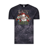 Cloud Black howdy santa Vintage Tee - SublimationCraftShop