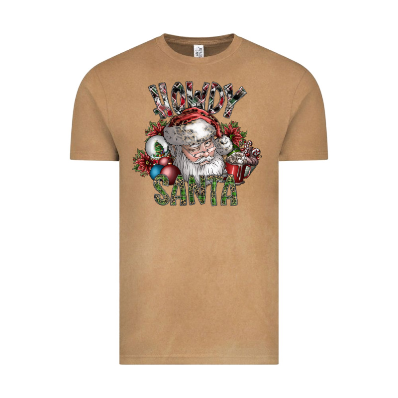 Howdy Santa Vintage Tee by SublimationCraftShop | Teevron
