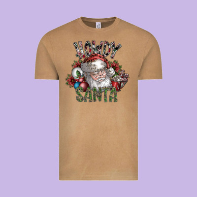 Howdy Santa Vintage Tee Designed By Sublimationcraftshop