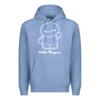 Colony Blue hello baymax Premium Hoodie - DesigneFamous