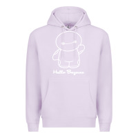 Lilac hello baymax Premium Hoodie - DesigneFamous