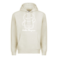 Oatmeal Heather hello baymax Premium Hoodie - DesigneFamous