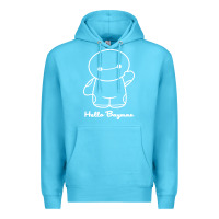 Ocean Blue hello baymax Premium Hoodie - DesigneFamous